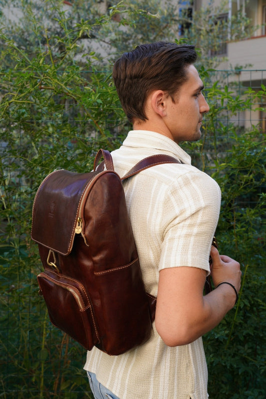 Zaino Scout in pelle da uomo - FlorenceLeatherBags