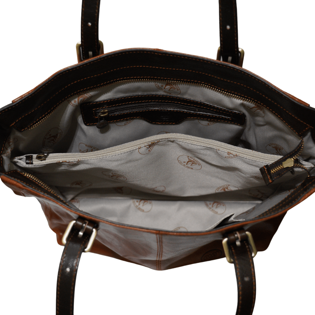 Borsa Shopping in pelle multicolore - FlorenceLeatherBags