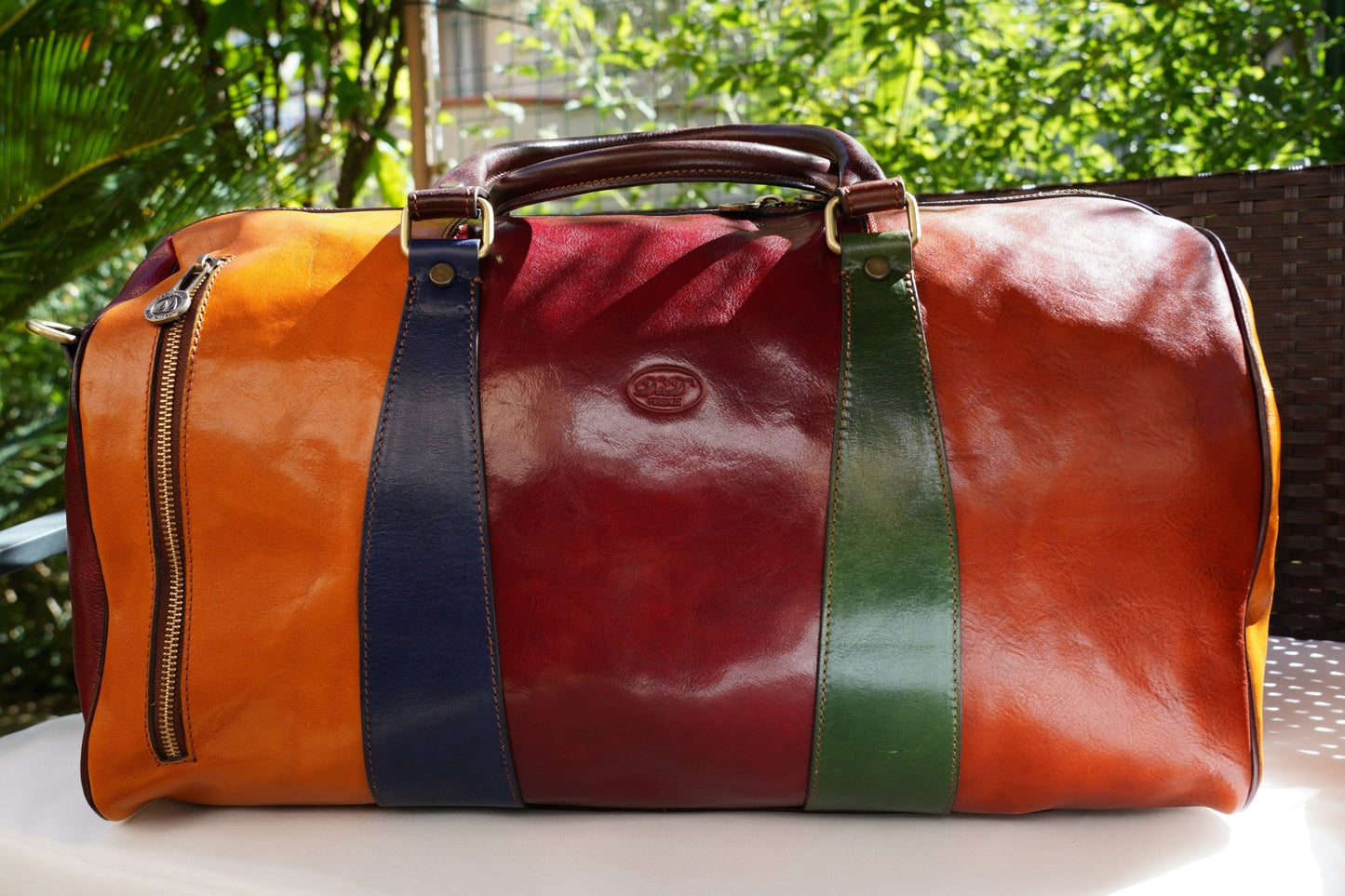 Borsone da viaggio grande multicolore - FlorenceLeatherBags