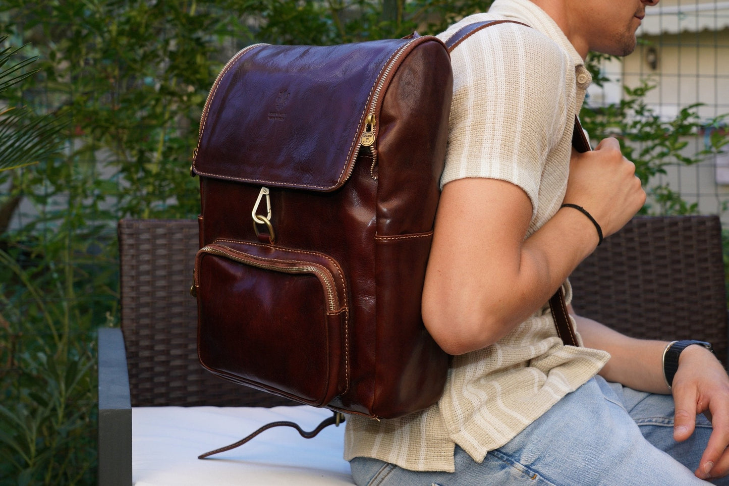 Zaino Scout in pelle da uomo - FlorenceLeatherBags