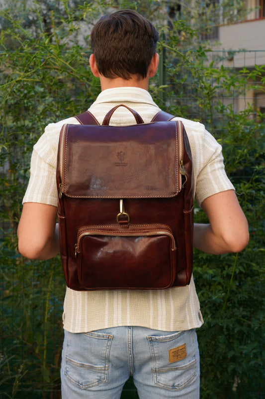 Zaino Scout in pelle da uomo - FlorenceLeatherBags